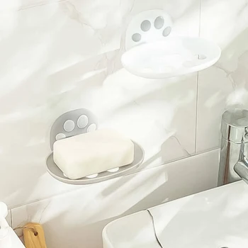 

2 Pcs Multifunctional Soap Box Creative Soap Storage Rack Punch-free Soap Holder