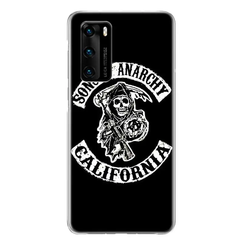 Fashion Sons of Anarchy Case For Huawei Honor 30 30s Play4T 20 9X Pro 8X 10 lite 9A 8A 8C 8S 9 V20 V30 Y5 Y6 Y7 Y9 2019