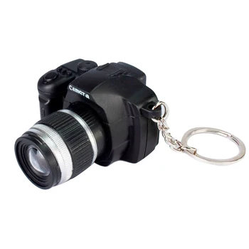 

LED Light Torch Cute Fashion Key Ring Cartoon Camera Battery Operated Decoration Ultralight Flashlight Keychain Kids Gift Mini