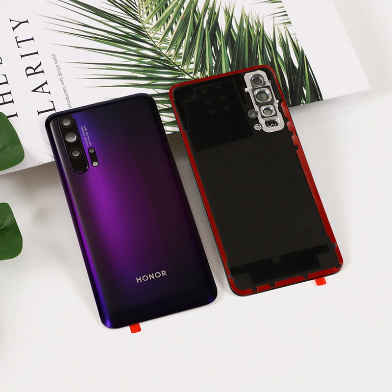 Чехол из закаленного стекла для Huawei Honor 20 Pro Оригинальный чехол задняя крышка