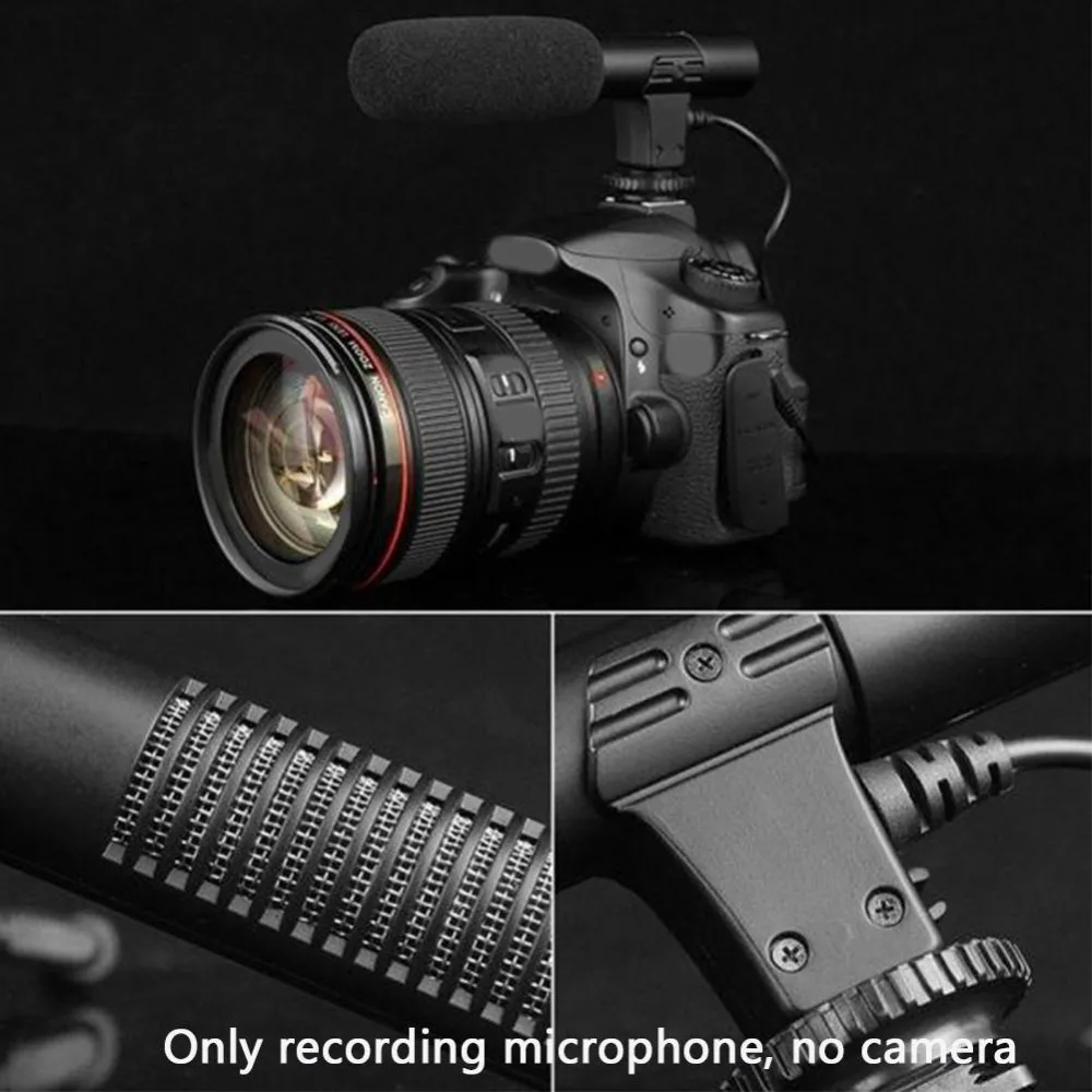 MIC-01 стерео камера-регистратор с микрофоном для Nikon Canon DSLR камеры компьютера ПК мобильного телефона микрофон для Xiaomi iphone 8 X samsung