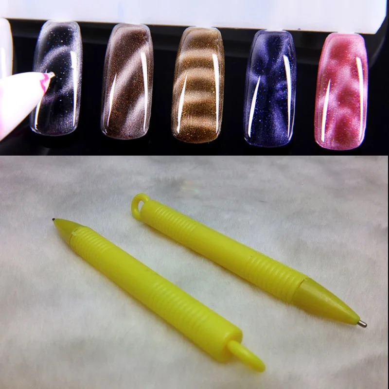 Hot sale 3 Pcs Magnetic Pen DIY 3D Cats Eyes Nail Polish Painting Dotting Nail Art Tools