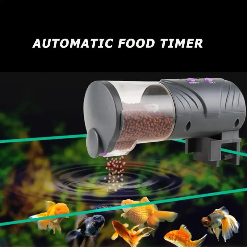 

Environmentally Friendly Plastic Material Electronic Automatic Fish Feeder Dispenser Timer Tank Food Feeding Home Machine
