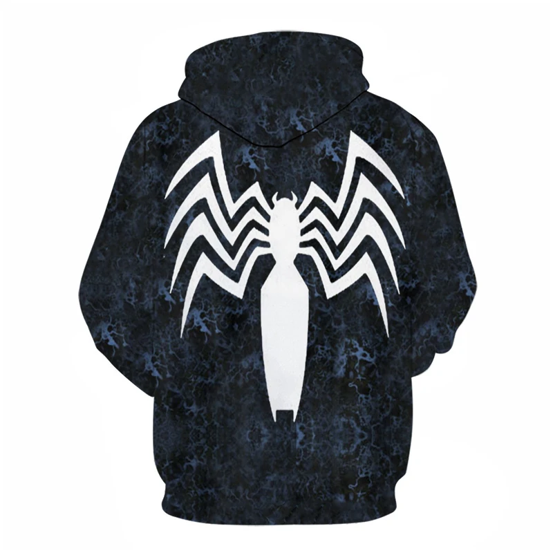 Мужская толстовка с капюшоном 3D Venom Fashion Ms. Hoodie свободный жакет с капюшоном уличная художественная Высококачественная индивидуальная осенняя куртка с человеком-пауком новая