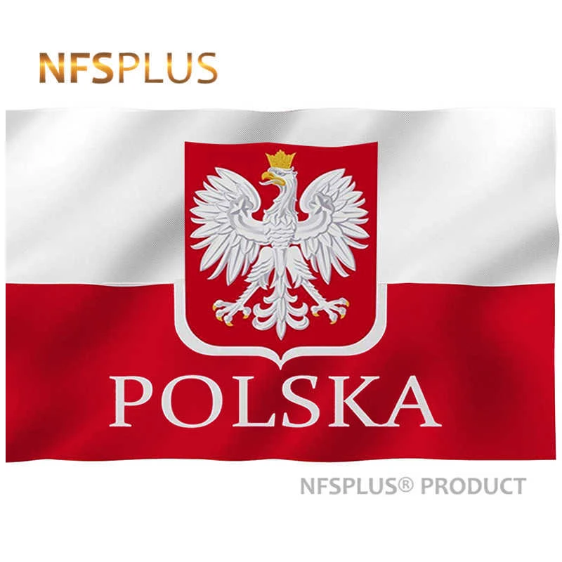 Polska Polskaポーランド国旗90x 150cm ポリエステル イーグルプリント 2つの真ちゅう製グロメット 装飾的なポーランド国旗とバナーをぶら下げ 旗 横断幕 アクセサリー Aliexpress
