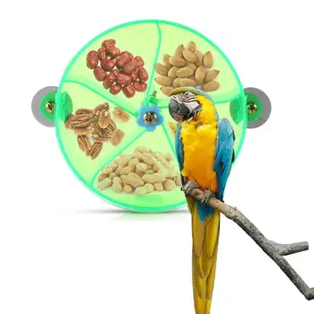 

Bird Parrot Foraging System Creative Rotate Training Toy Food Feeder Food Box Foraging Ball, Compartmentalized Food Box