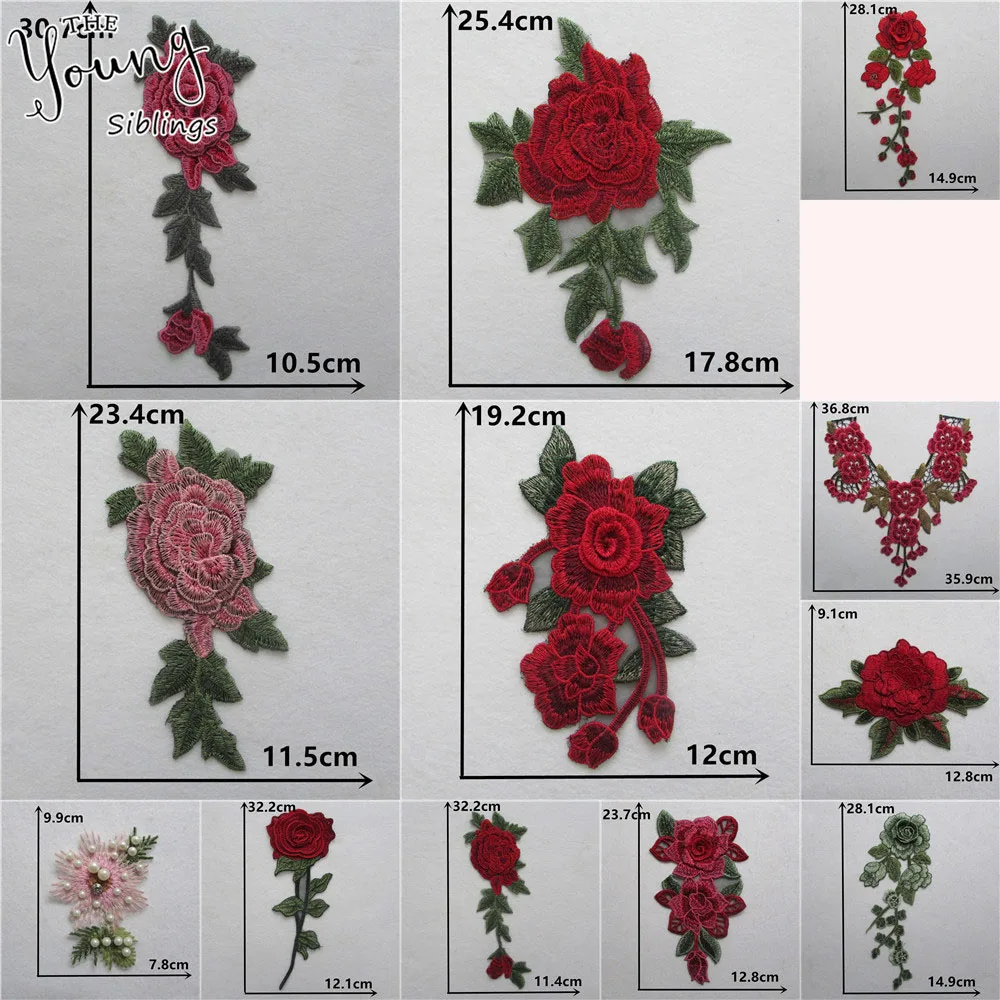 

Different Styles DIY Delicate Lace Fabric Embroidery Lace Neckline Sewing Flower Craft Supplies Decorative Clothing Accessories