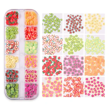 

16 models Butterfly Slice Nail Sequins Flakes Holographic Iridescent Glitter Maple Leaf Nail Sticker Xingyue Mixed Fruit Clay