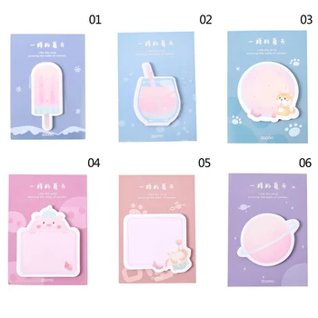 

Summer Style Ice Cream Memo Pad Planner Sticky Note Paper Sticker Kawaii Stationery Pepalaria Office School Supplies