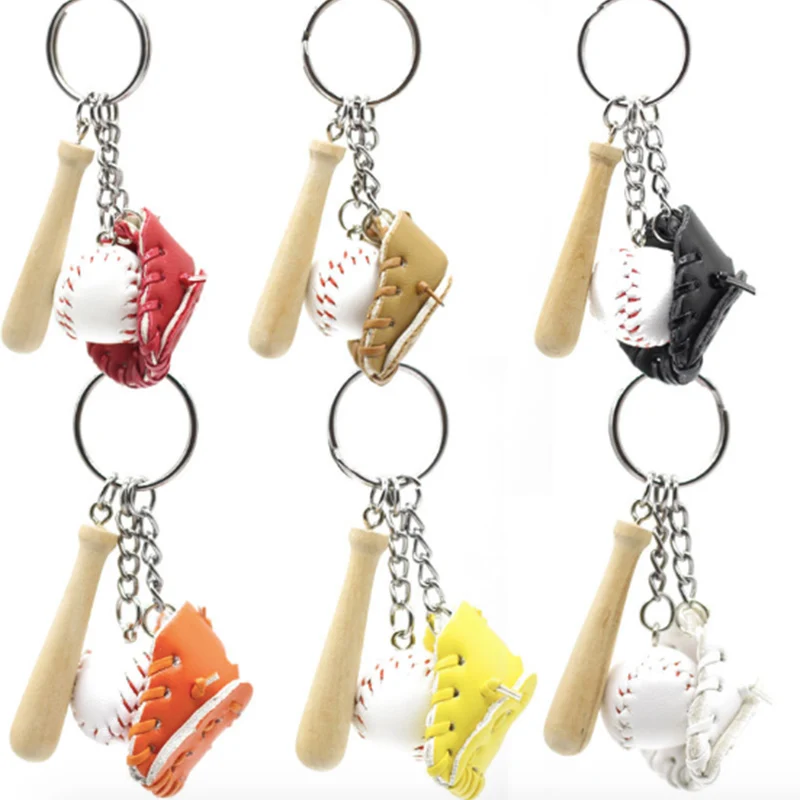 

Mini Figure Creative Toys Baseball Keychain Toys Hot Figure Action Toys Handmake Baseball Pendant Boy Toys