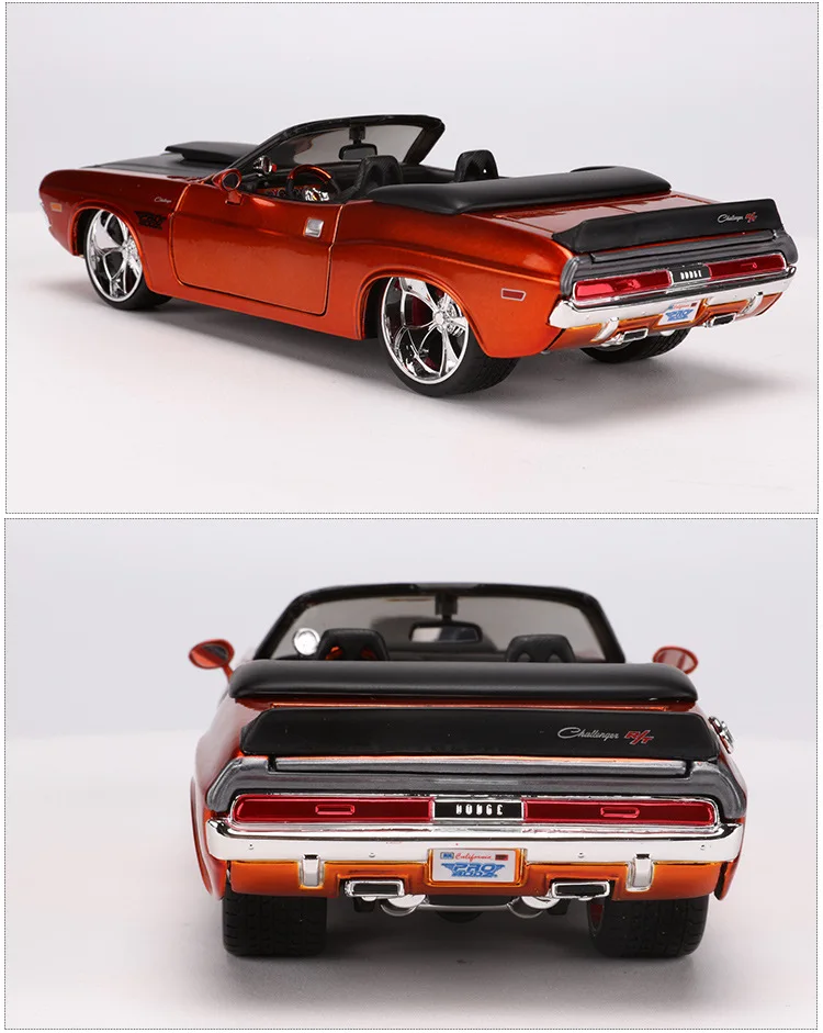 1:24 Высокая Имитация 1970 Dodge Challenger сплав модель автомобиля трансформер классическая модель автомобиля для детей Подарки