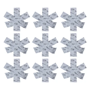 

9 Pcs Stove Protectors, 3 Separate Sizes Of Stoves And Pans In Non Woven Fabric Easy To Clean (Large 38cm, Medium 35,5cm, Small