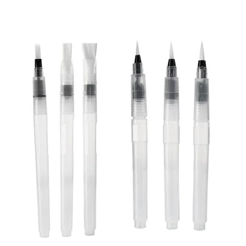 

6Pcs/Set S/M/L Practice Calligraphy Cake Decorating Art Painting Watercolor Brush Pilot Ink Refillable Water Brush Pen