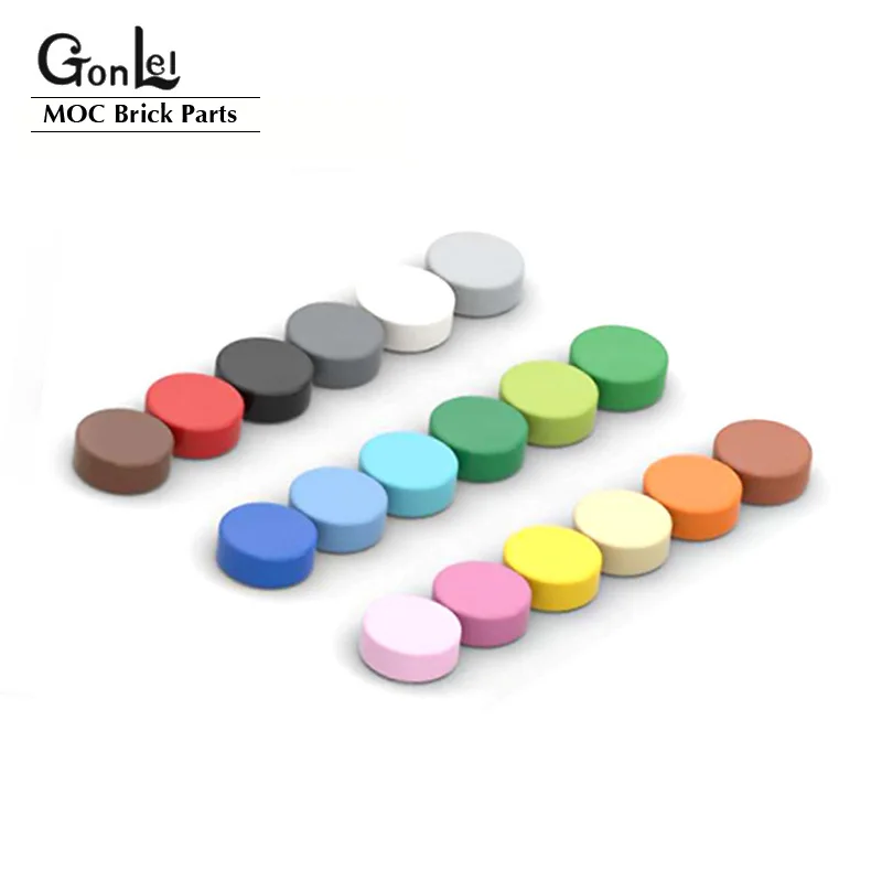 

900pcs/lot Tile 1x1 Round 98138 Special Brick MOC Building Block Small Particle Bricks Parts Compatible with 98138 LOGO Toys
