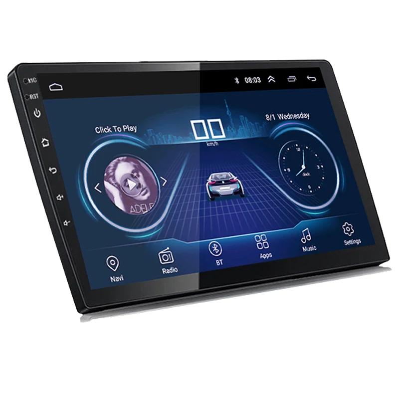Android 8.1Screen-Touch 9 дюймов 2 Din автомагнитола универсальная gps-навигация четырехъядерный автомобильный Радио Bluetooth FM Усилитель навигация - Цвет: just radio K802