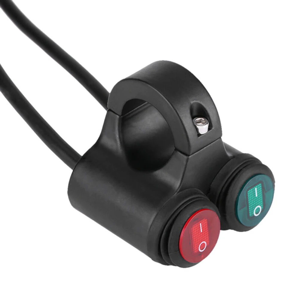 12V D Тип руль двойной переключатель 7/8 дюймов ближнего света, лампа для противотуманной фары прожектор ВКЛ-ВЫКЛ мотоцикла ATV Переключатели Реле