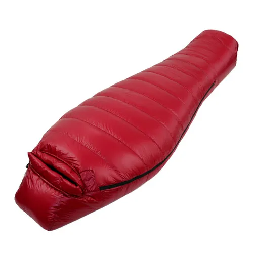 Спальный мешок пуховый 400 г белый утиный пух водонепроницаемый мягкий пушистый 650FP спальные мешки для кемпинга походная палатка - Цвет: red