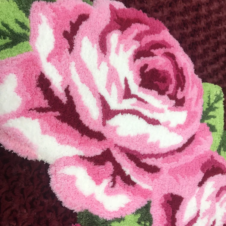 3D Красная Роза ковер для ванной комнаты ковер для гостиной розовые коврики с изображением цветов коврики для ванной противоскользящие