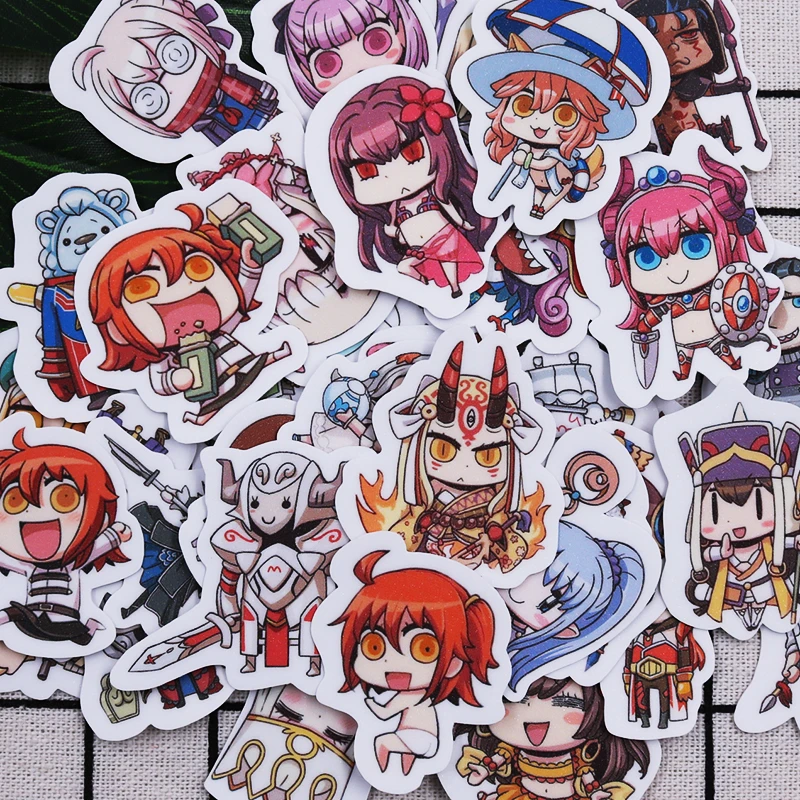 43pcs-Cartoon-FGO-Fate-Grand-Order-Anime-Suitcase-Stickers-Cosplay-Prop-Travel-Luggage-Decor-Mixed-D