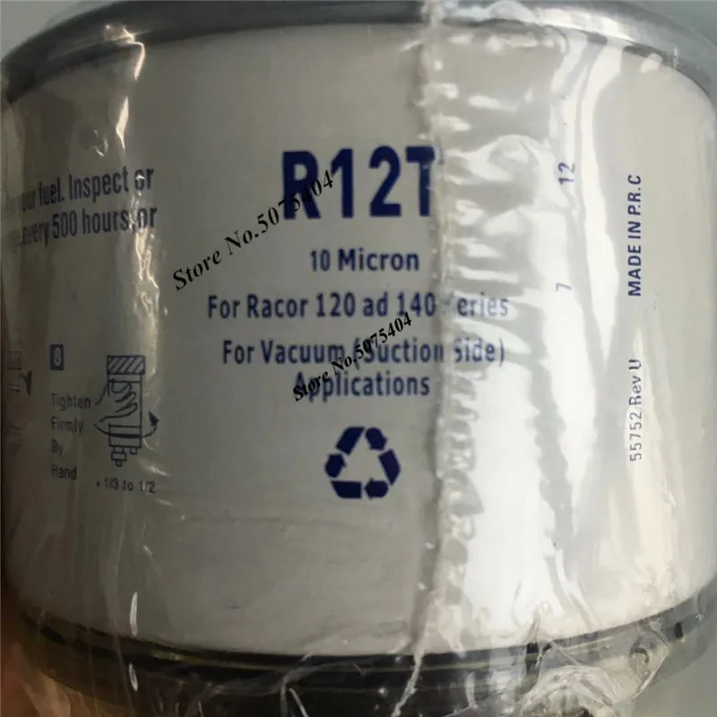 Fuel Filter Fuel Filter Water Separator 1 Pcs Fuel Filter R12T Fuel/ Water Separator Complete Assembly Filter diesel engine for Racor 120ad 140 Series Automotive