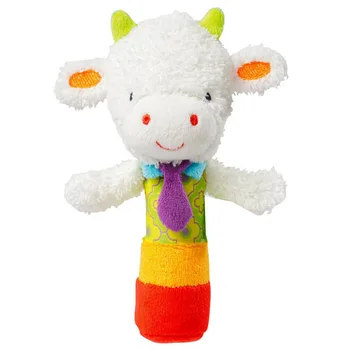 

Cute handbell appease hand catching animal BB stick baby baby hand puppet doll toy newborn owl