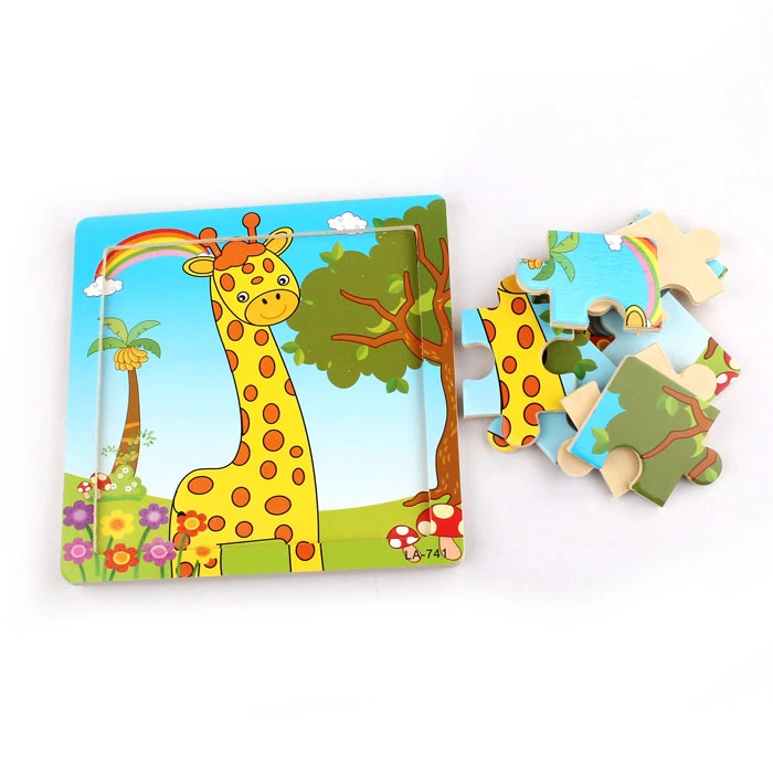 wooden giraffe puzzle