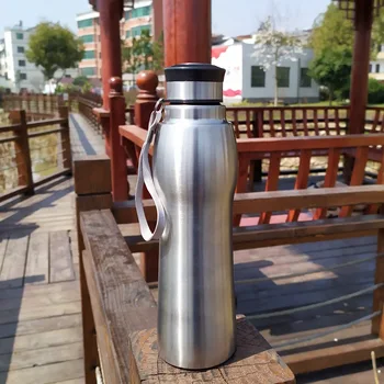 

New single-layer stainless steel bottle portable sport water bottle pear-shaped water bottle