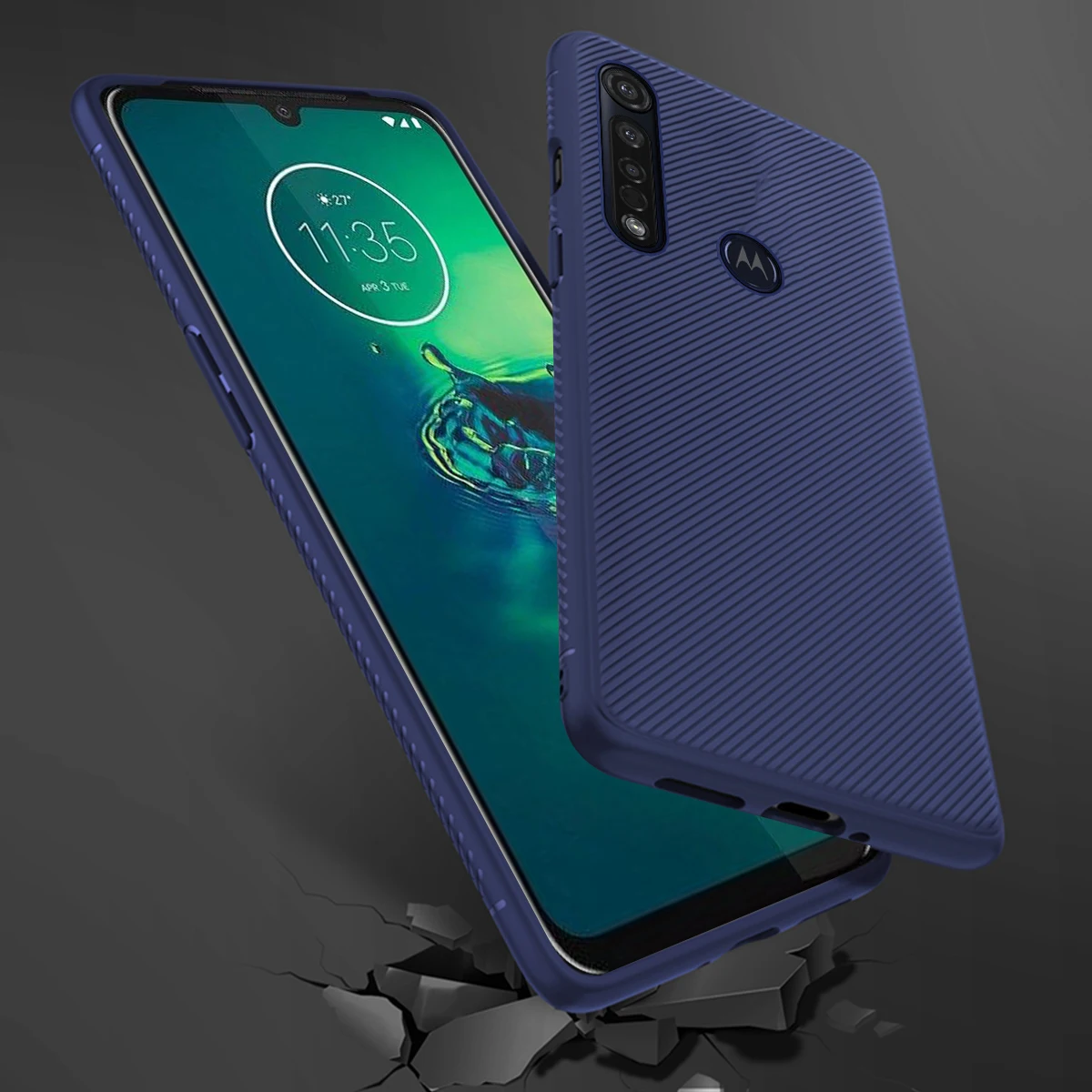 Для Motorola Moto G8 Plus G8 Play Чехол Мягкий ТПУ устойчивый к царапинам защитный чехол Противоскользящий чехол для телефона для Moto G8 Plus G8 Play