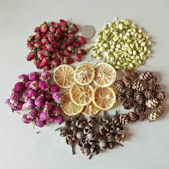 

Candle Decoration Flower Lemon Leaf Candle Petal DIY Making Material Aromatherapy Pure Soy Wax Natural Ingredients 2020