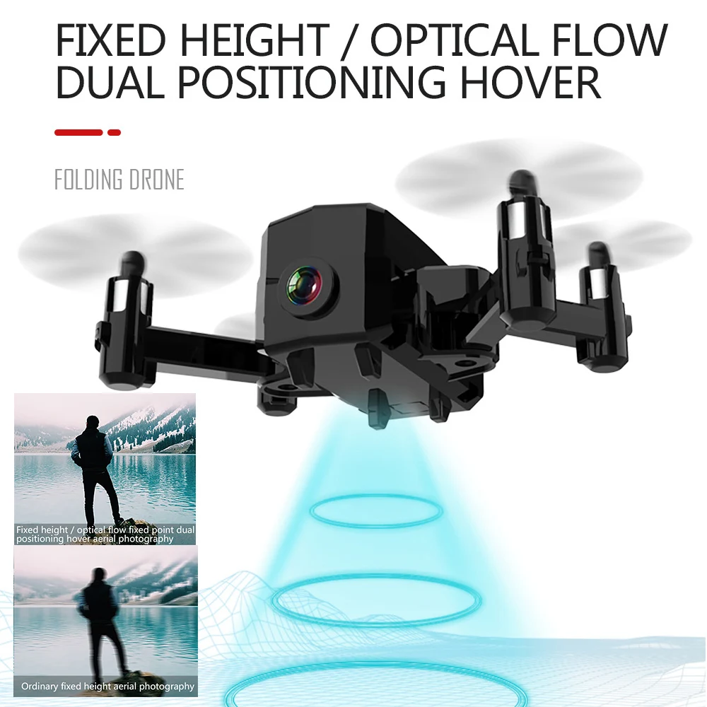 L102 мини Радиоуправляемый Дрон с камерой 480P Wifi FPV удерживающий высоту Радиоуправляемый квадрокоптер с дистанционным управлением игрушка для начинающих обучение подарок на день рождения