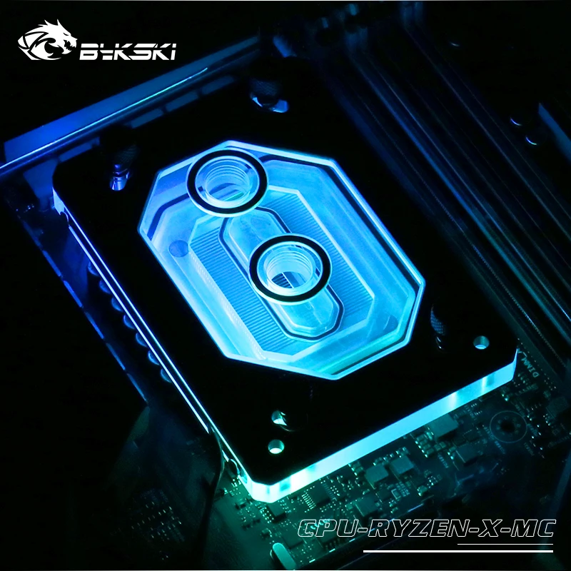 Uso para Amd Bykski Bloco Am4 1950x Tr4 X399 X570 Motherboard - Ryzen 3000 5000 7000 v 3pin 5 A-rgb Aura Cpu Ryzen3000 Am3 - Imagem 2