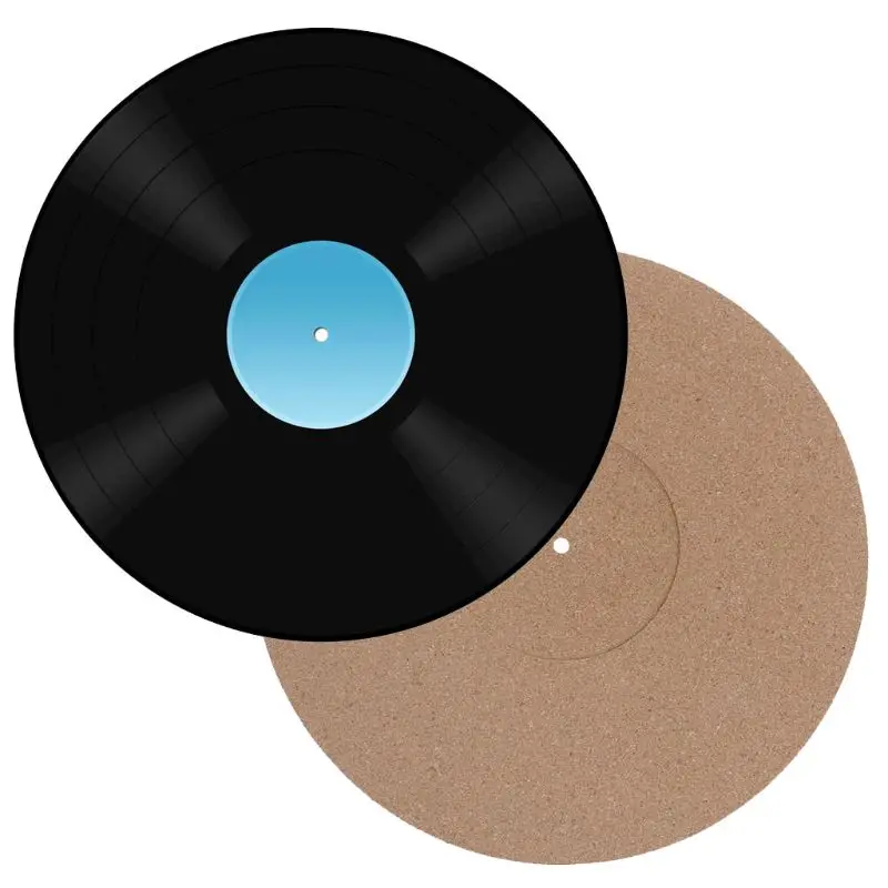 Пробковый поворотный коврик Audiophile 2 мм антистатический антивибрационный коврик LP Виниловая пластинка D08A