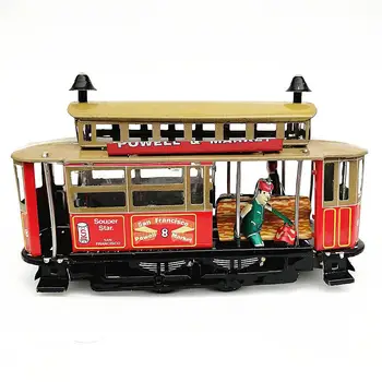 

Nostalgic Tinplate Clockwork Chain Toy Photography Props Wind Up Toys