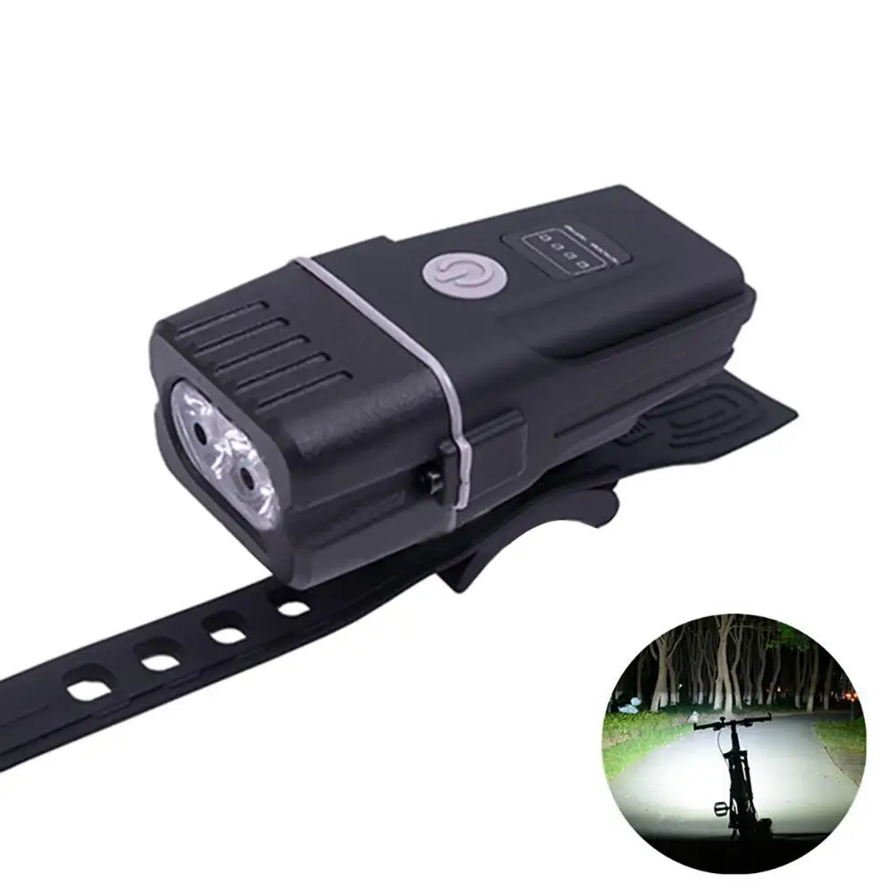  500lm Bicycle Light USB Rechargeable Bike Front Light Waterproof LED Headlight Power -Bank Bike Acc