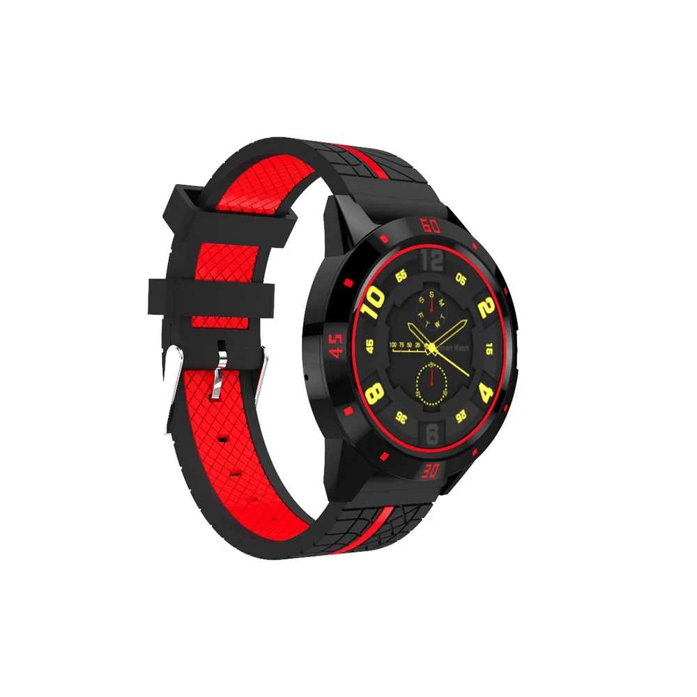 Red 696 N6 gps Смарт часы человек Android 1,3 дюймов TFT Bluetooth 4,0 монитор сна сердечного ритма с Facebook, Twitter whatsapp - Цвет: Red