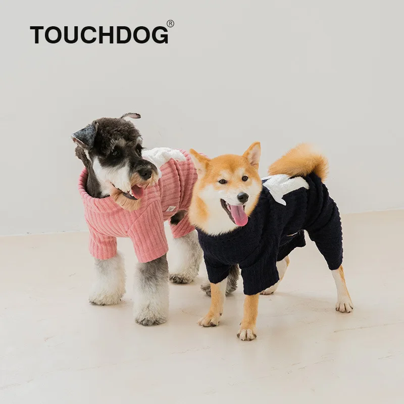 Touchdog новая стильная одежда для домашних животных M Тип цельные ножки вязаная одежда для собак кошек одежда