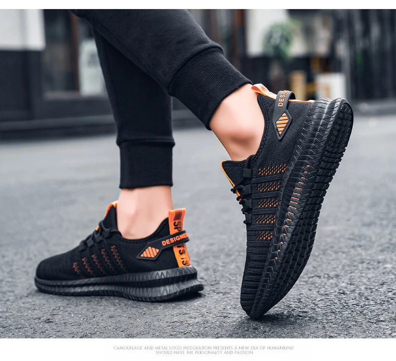 Abhoth Running Shoes Non-Slip Breathable Mesh Lightweight Comfortable Air Sports Shoe Men Walking Leisure Zapatillas Sneakers 48