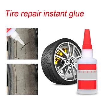 

Mayitr 1pc Super Glue Tire Repair Instant Glue Multifunctional Repair Glue Tool Accessories For Bonding Ceramics Glass Rubber