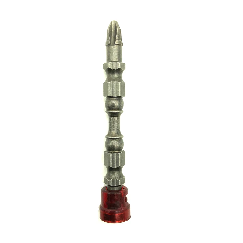 1pcs double head 5 шт. PH2 Магнитная отвертка бит против скольжения S2 стальной электрический отвертка набор 1/" шестигранный хвостовик с одной головкой электроинструменты - Цвет: 1pcs double head