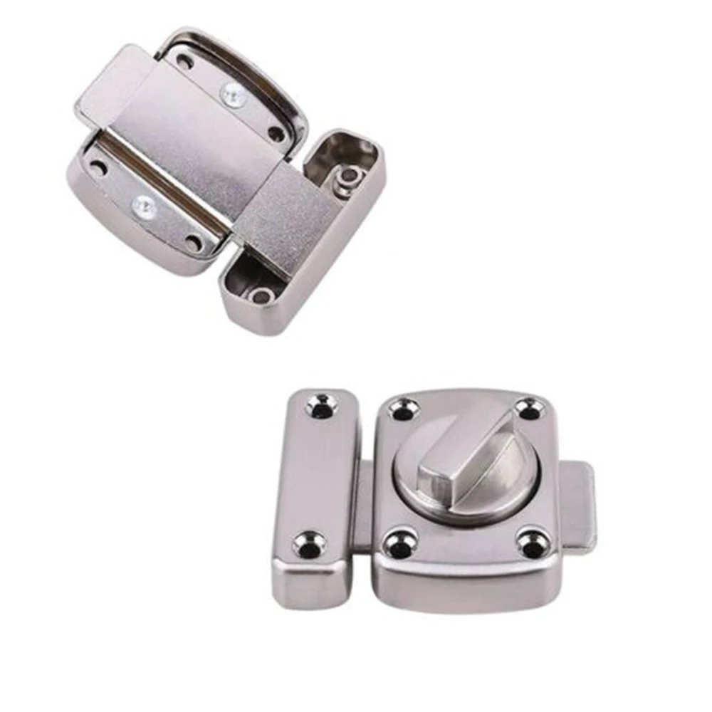 

1 Piece Bath Bathroom Toilet Turn Bolt Privacy Catches Latch Allloy Doors Round Sliding Locked Door Lock