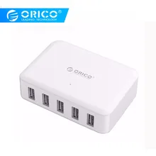 ORICO USB Зарядное Устройство ABS 5 Порта 5 V 8A 40 Вт Телефон Планшетный Адаптер для iPhone 5 6 7 Galaxy S7 Xiaomi Mi 5 HTC 10 Телефон зарядное устройство