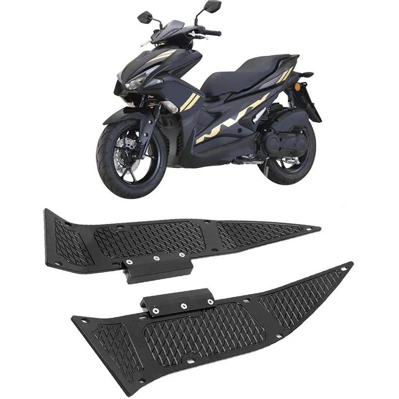 Шаг на ноги набор Подножка педаль мотоцикла CNC алюминиевый сплав Передняя ножная пластина для Yamaha NVX 155 Aerox 155 Movista 710G35