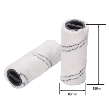 

2PCS 2.055-007.0 2.055-006.0 Roller Brush For Karcher FC3 FC5 Vacuum Cleaner Dust Remove