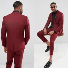 Стиль двубортный свадебный смокинг для жениха лацканы с отворотом для шафера Мужские Костюмы блейзер для выпускного вечера(куртка+ брюки+ галстук