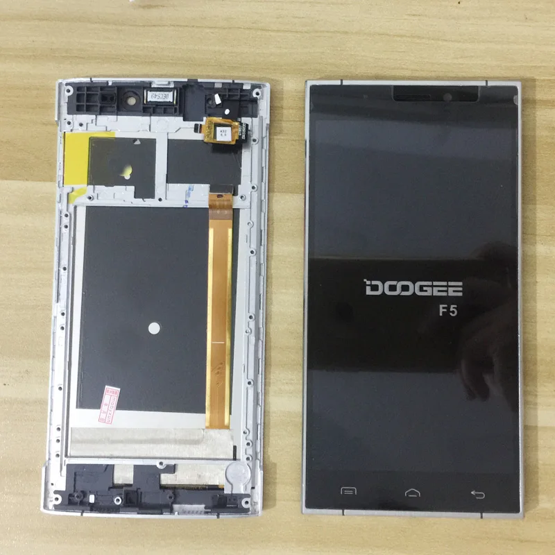 5,5 дюймов Для Doogee F5 ЖК-дисплей Дисплей+ Сенсорный экран сборка тестирование стекло lcd дигитайзера Панель Замена с рамкой