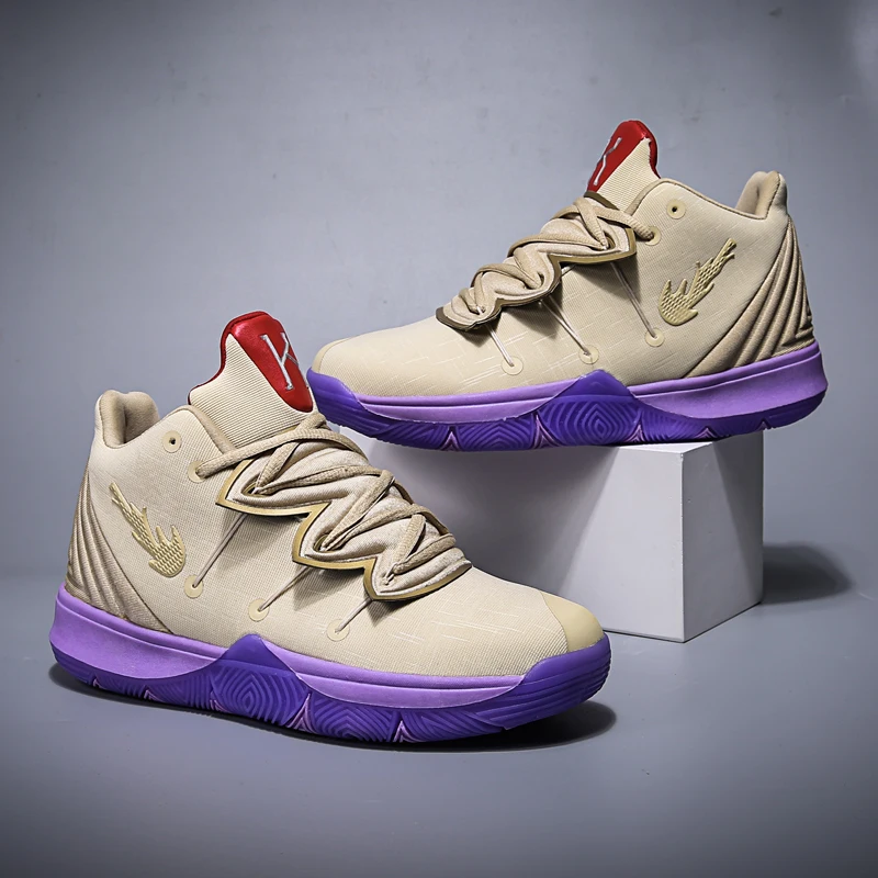 

2019 High Qulity Basketball Shoes Mens Jordan 1 Retro Sport Sneaker Kyrie 5 Basquetbol Cotton Fabric Upper Rubber Sole