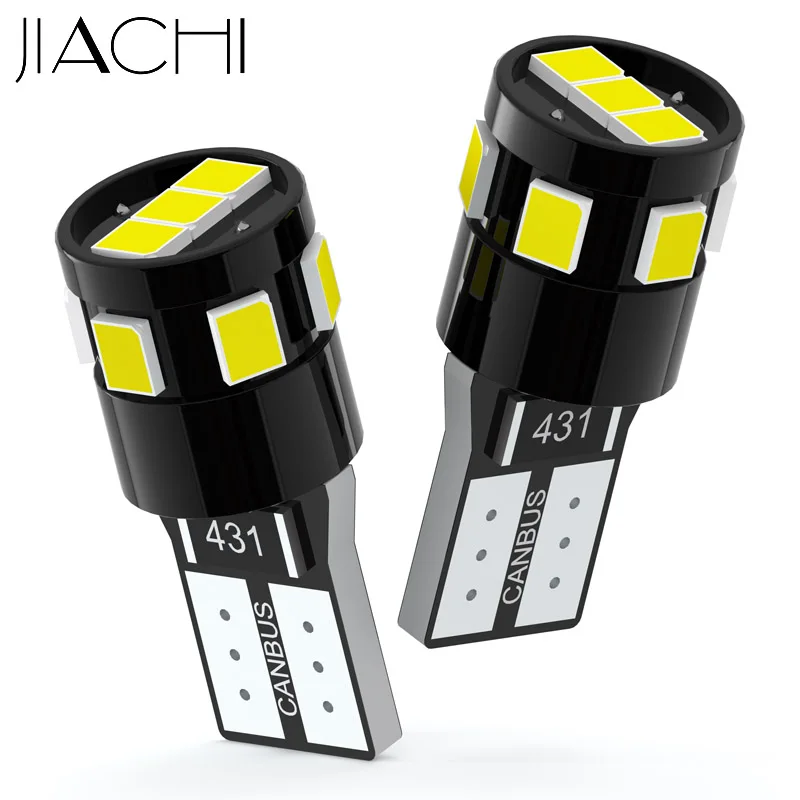 JIACHI 100 шт. оптовая продажа 12 В T10 CANBUS для W5W светодиодный автомобильные лампы 194 168 501