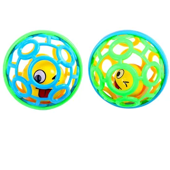 

Colorful Ball Toy Rattles Develop Intelligence Plastic Handbells Grasping Bell Ball Handle Baby toys