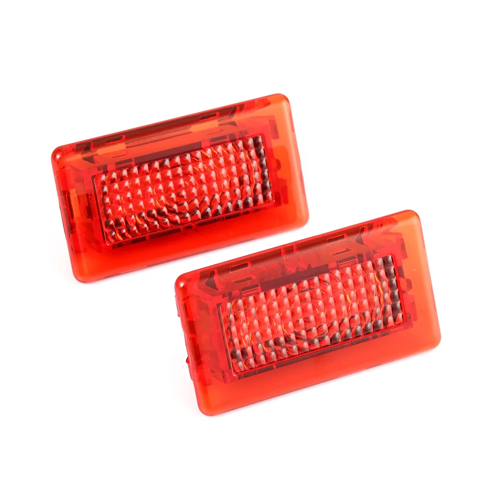 2x красный светодиодный Двери Автомобиля светильник на крышке багажника для ног