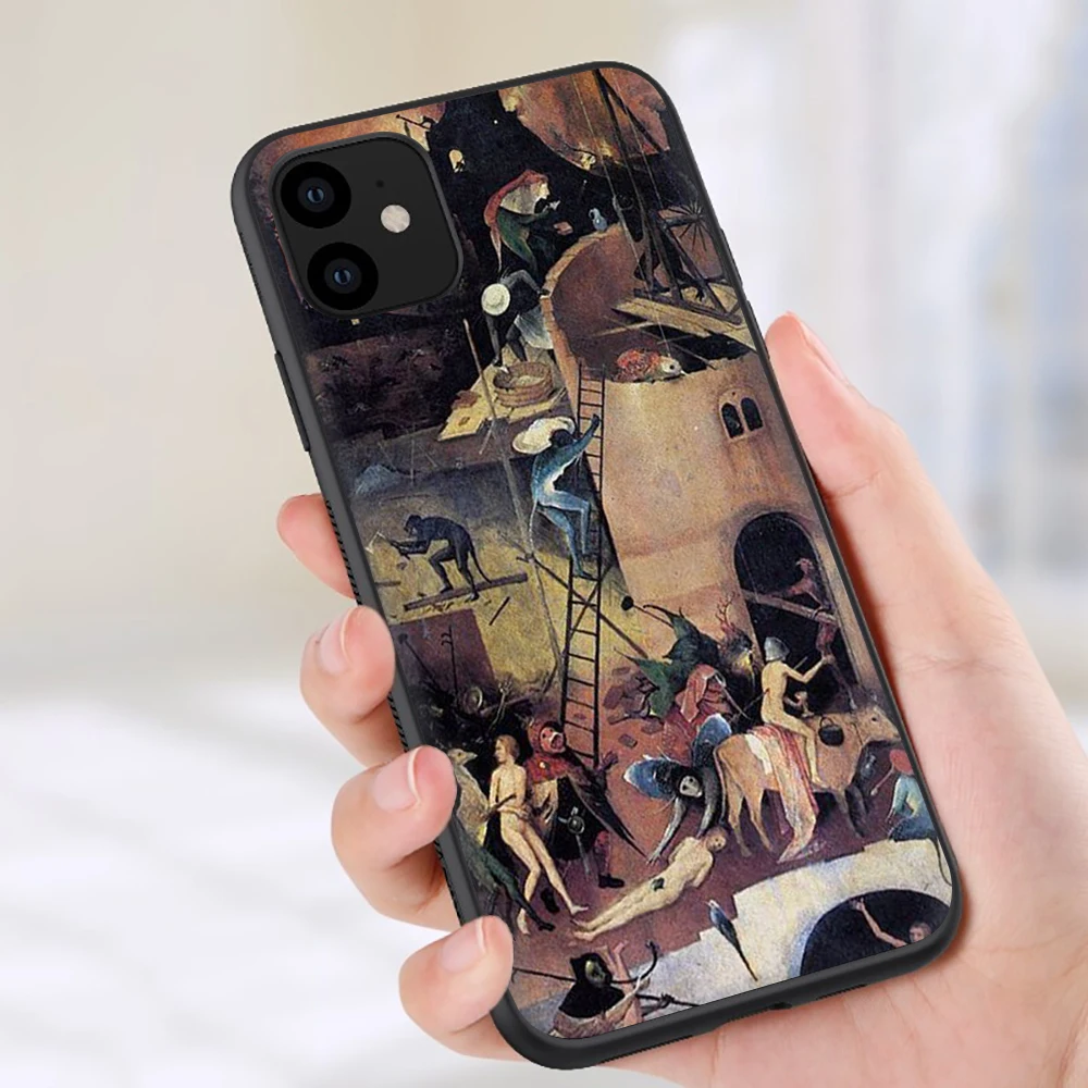 Hieronymus Bosch Мягкий силиконовый чехол для телефона чехол для iPhone 5 5S SE 6 6S 7 8 plus X XR XS 11 Pro Max - Цвет: B6